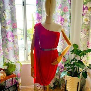 Gianni Bini Red Grecian Goddess Dress